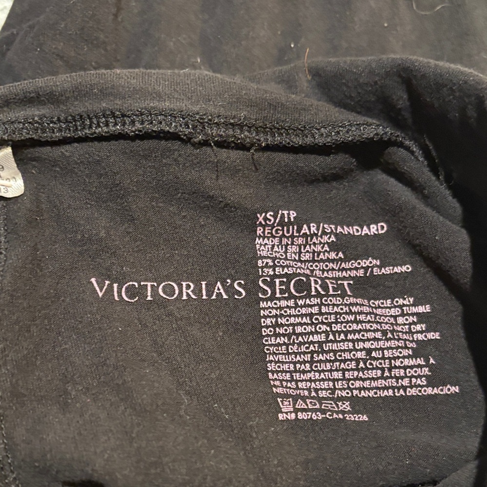 Victoria's Secret Black Leggings with Rhinestone Detail - Picture 3 of 6